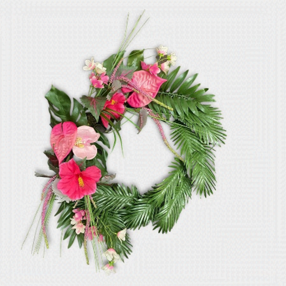 𝅺ASHLAND | Tropical Faux Floral Wreath